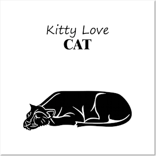 Cat Kitty Love Posters and Art